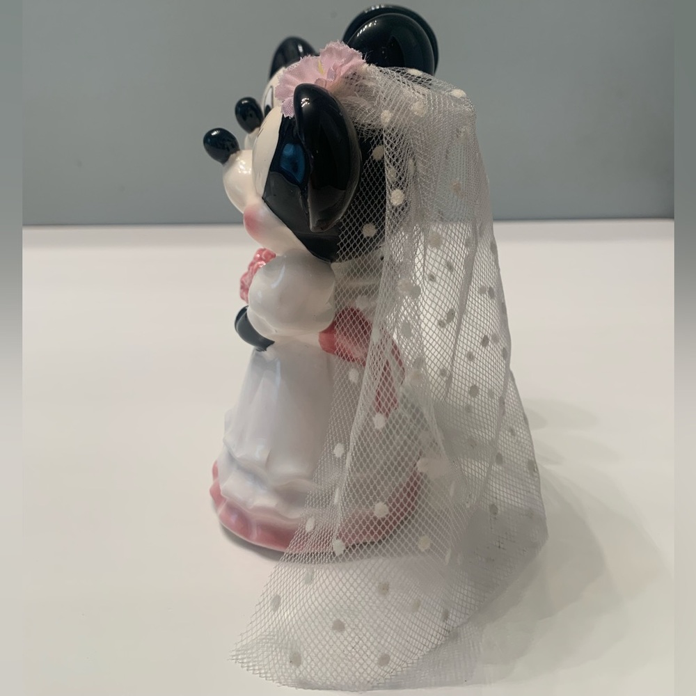 💕Wedding Day Bridal Couple Minnie & Mickey Vintage Piece - Picture 7 of 12